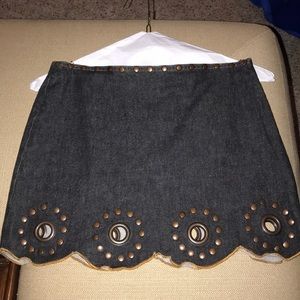 Moschino Jeans Denim Skirt charcoal